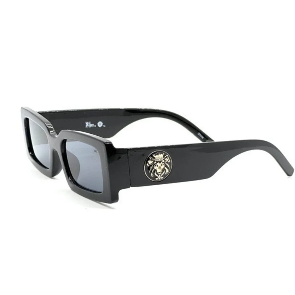 Sunglasses Square Dark Black Lens Women‎ Designer Outdoor Chic Eyeglasses Lentes